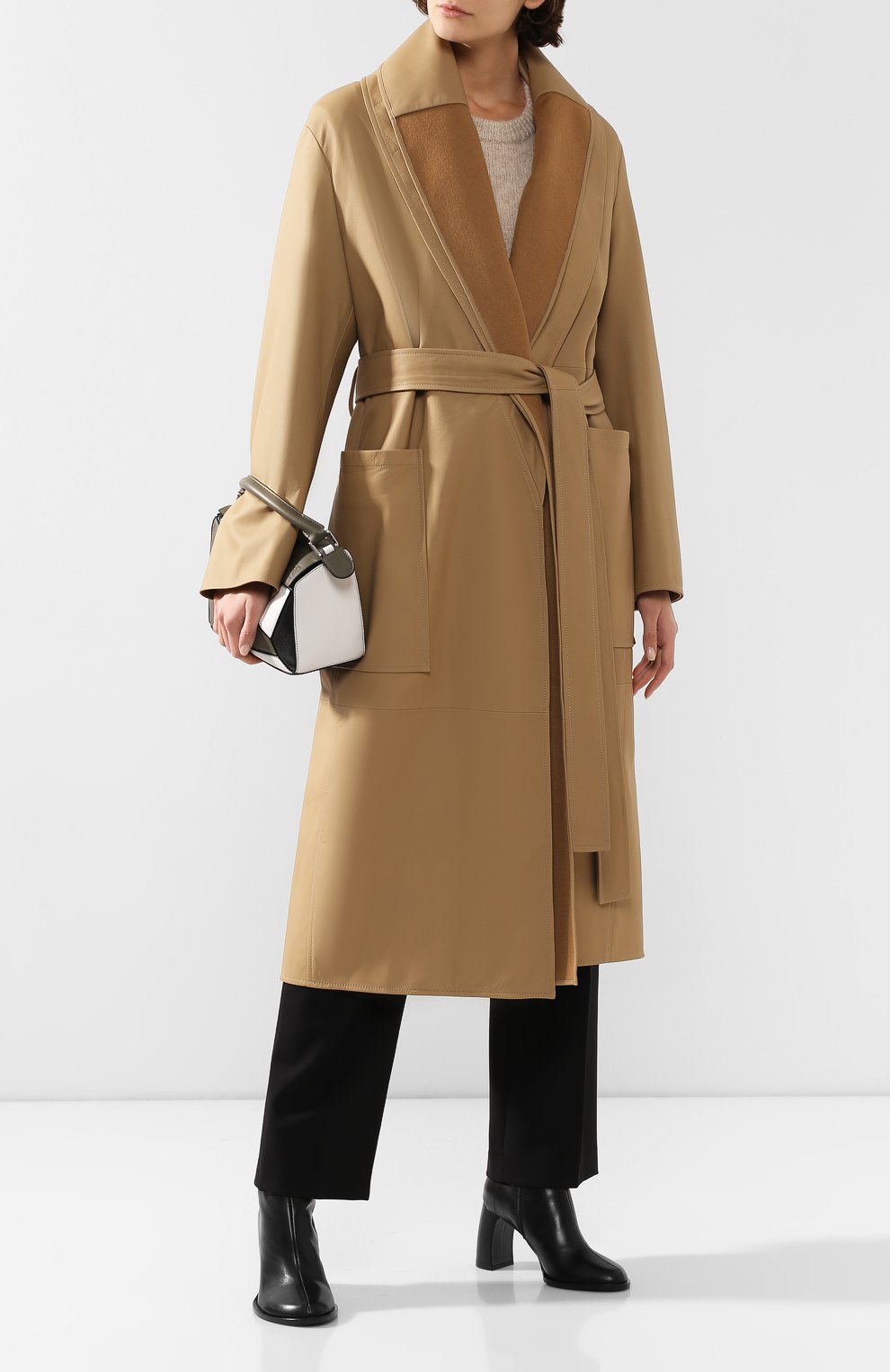 Кожаное пальто LOEWE, арт. S1291950PS, фото 2