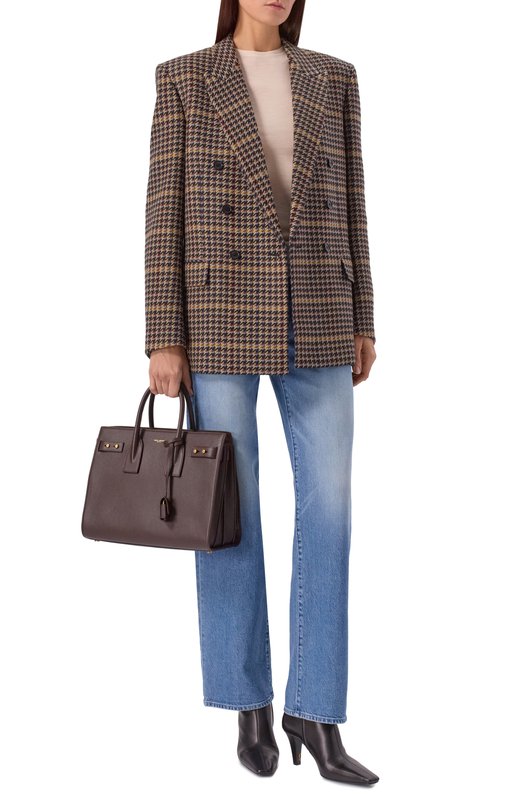 Сумка Sac de Jour small Saint Laurent 717447/DTI0W Коричневый  717447/DTI0W Фото 7