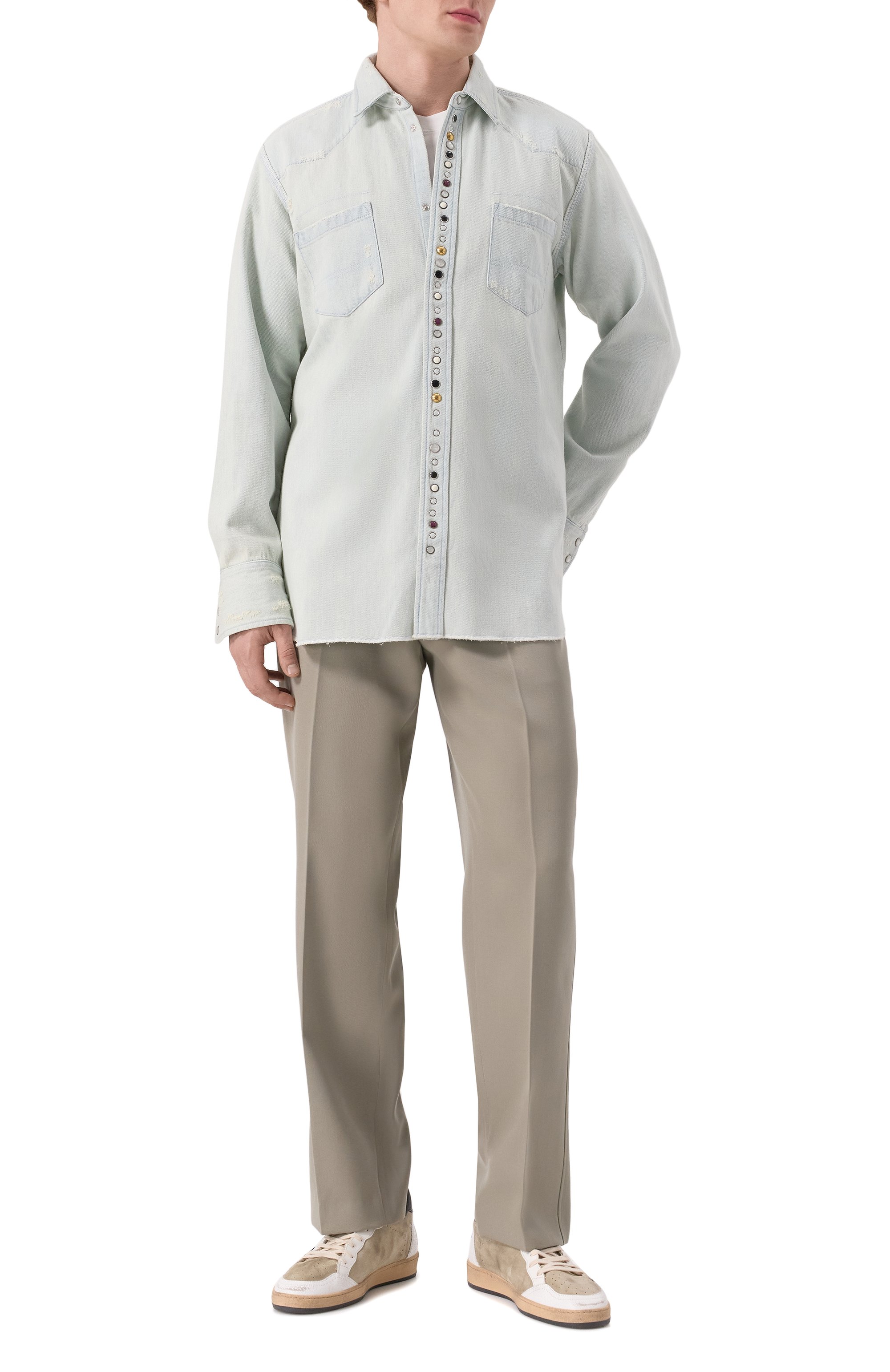 Джинсовая рубашка GOLDEN GOOSE DELUXE BRAND, арт. GMP00487.P000636, фото 2