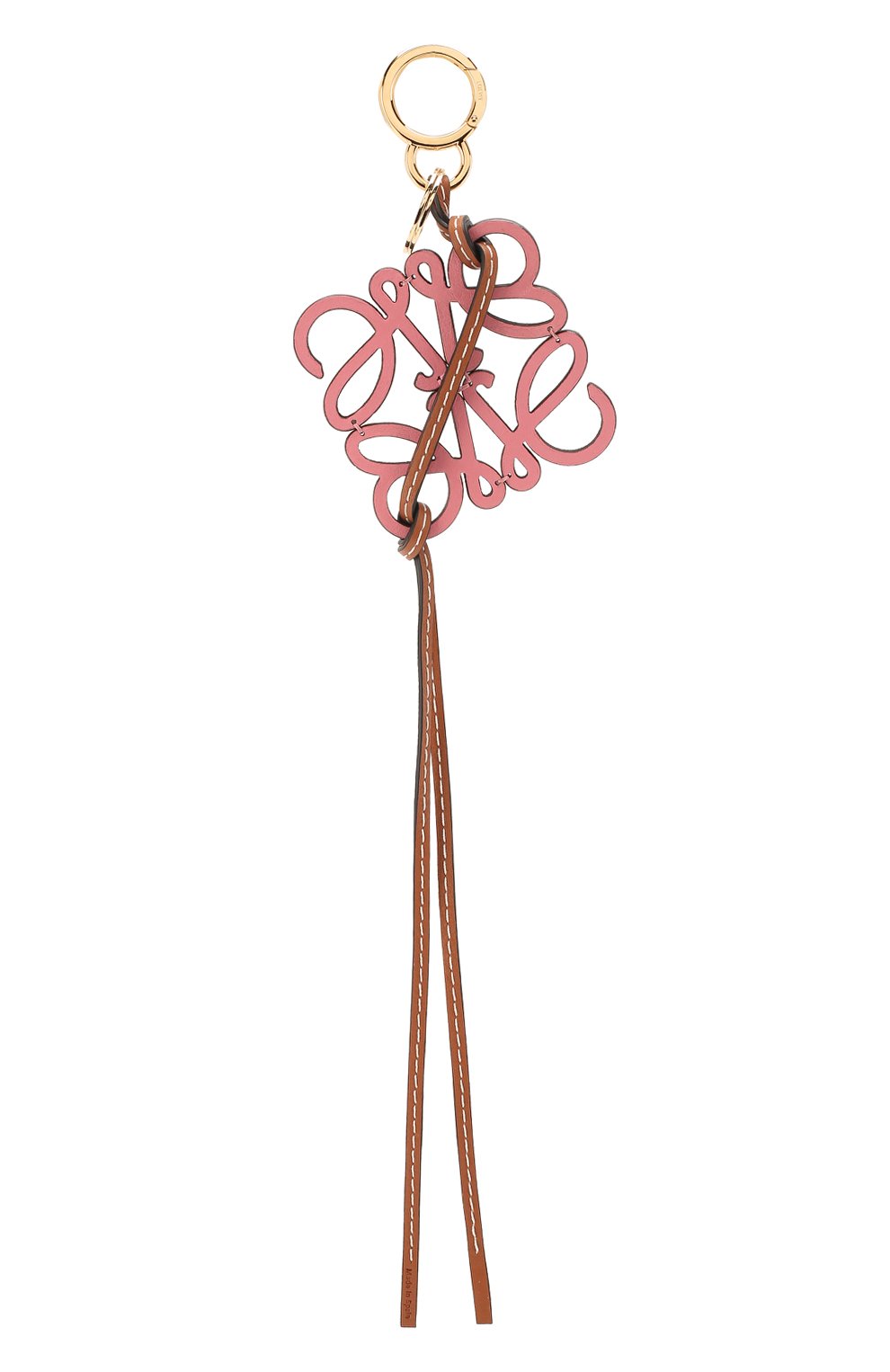 Кожаный брелок anagram LOEWE светло-розового цвета по цене 36150 руб., арт. 111.10.121, фото 1 Кожаный брелок anagram LOEWE, арт. 111.10.121, фото 1