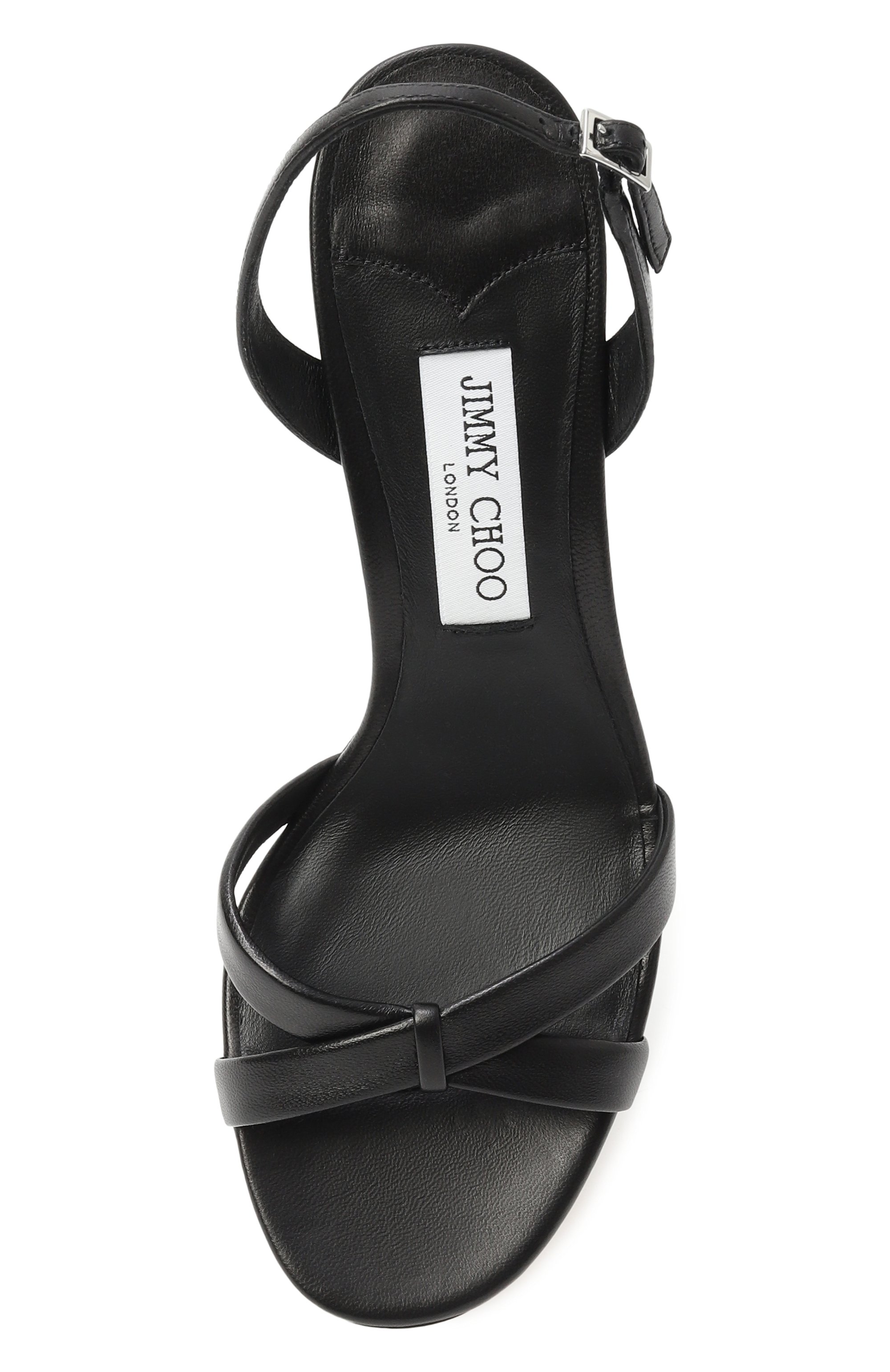 Кожаные босоножки elsy 70 JIMMY CHOO, арт. ELSY70NAP, фото 6