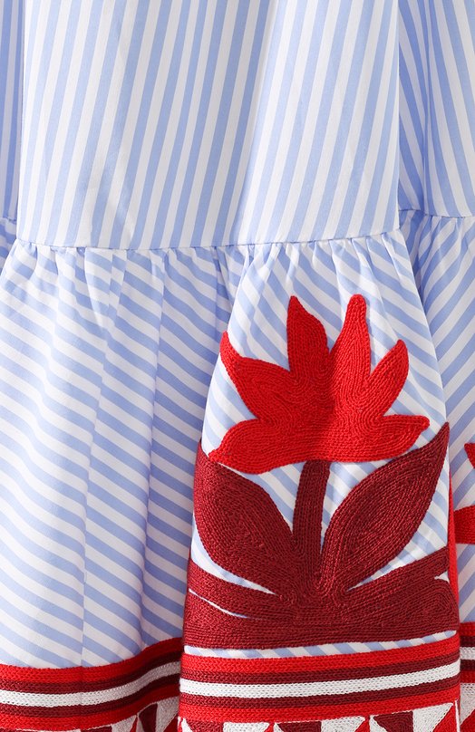 Хлопковая юбка Stella Jean Голубой, фото 5