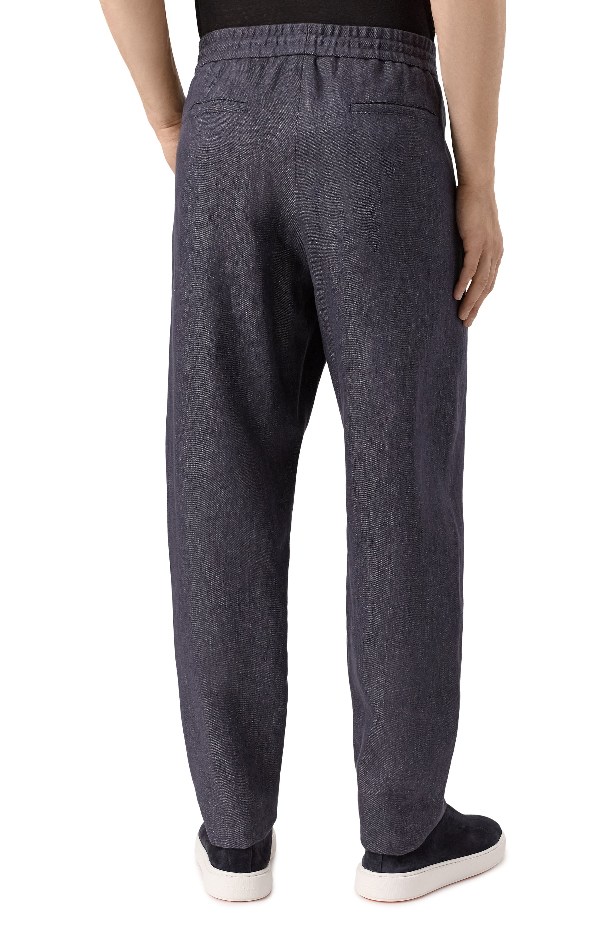 Брюки изо льна и хлопка GIORGIO ARMANI, арт. GM001346/TE14261, фото 4