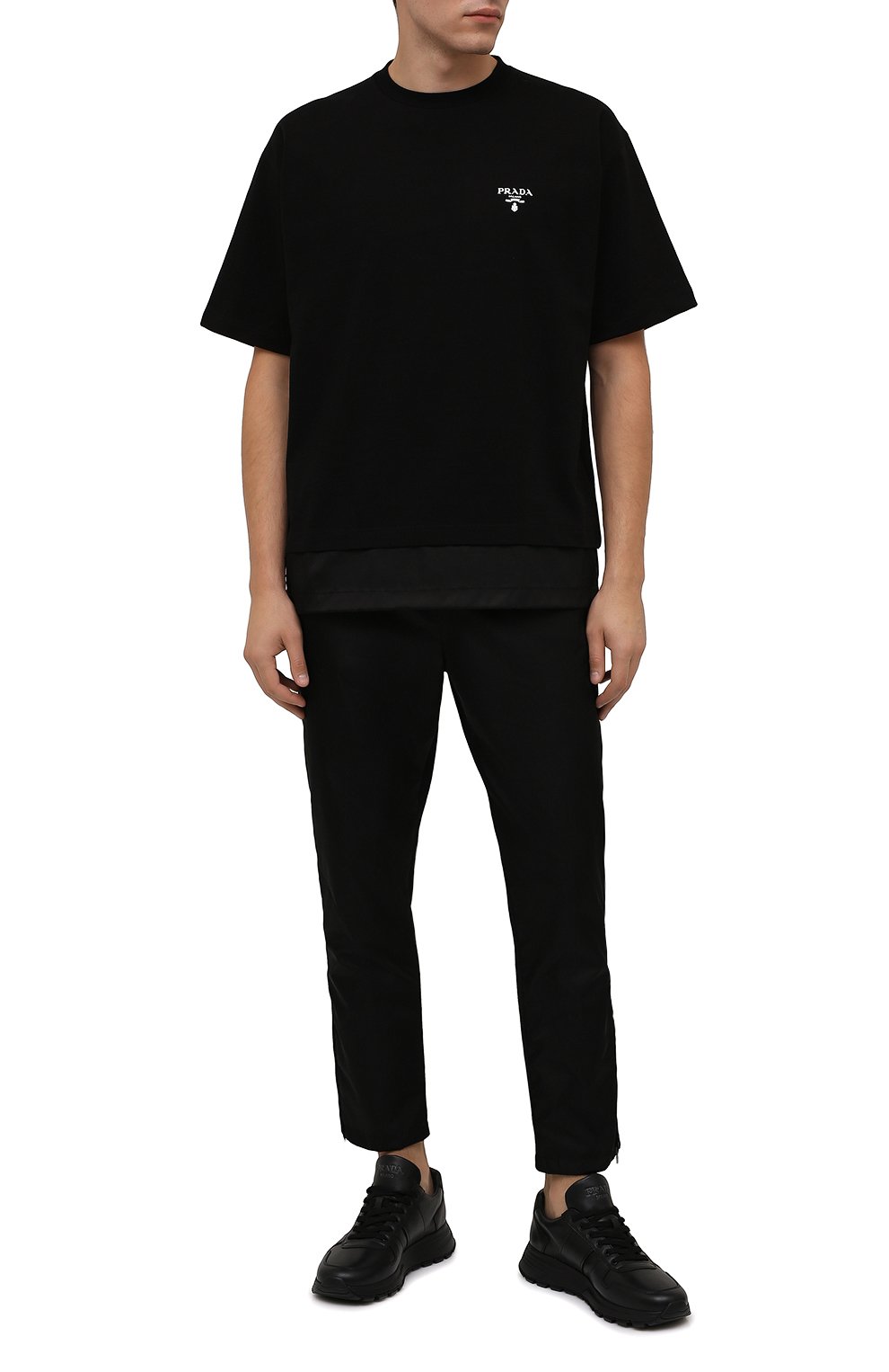 Кожаные кроссовки prax 01 PRADA, арт. 4E3581-3LEM-F0002-G000, фото 2