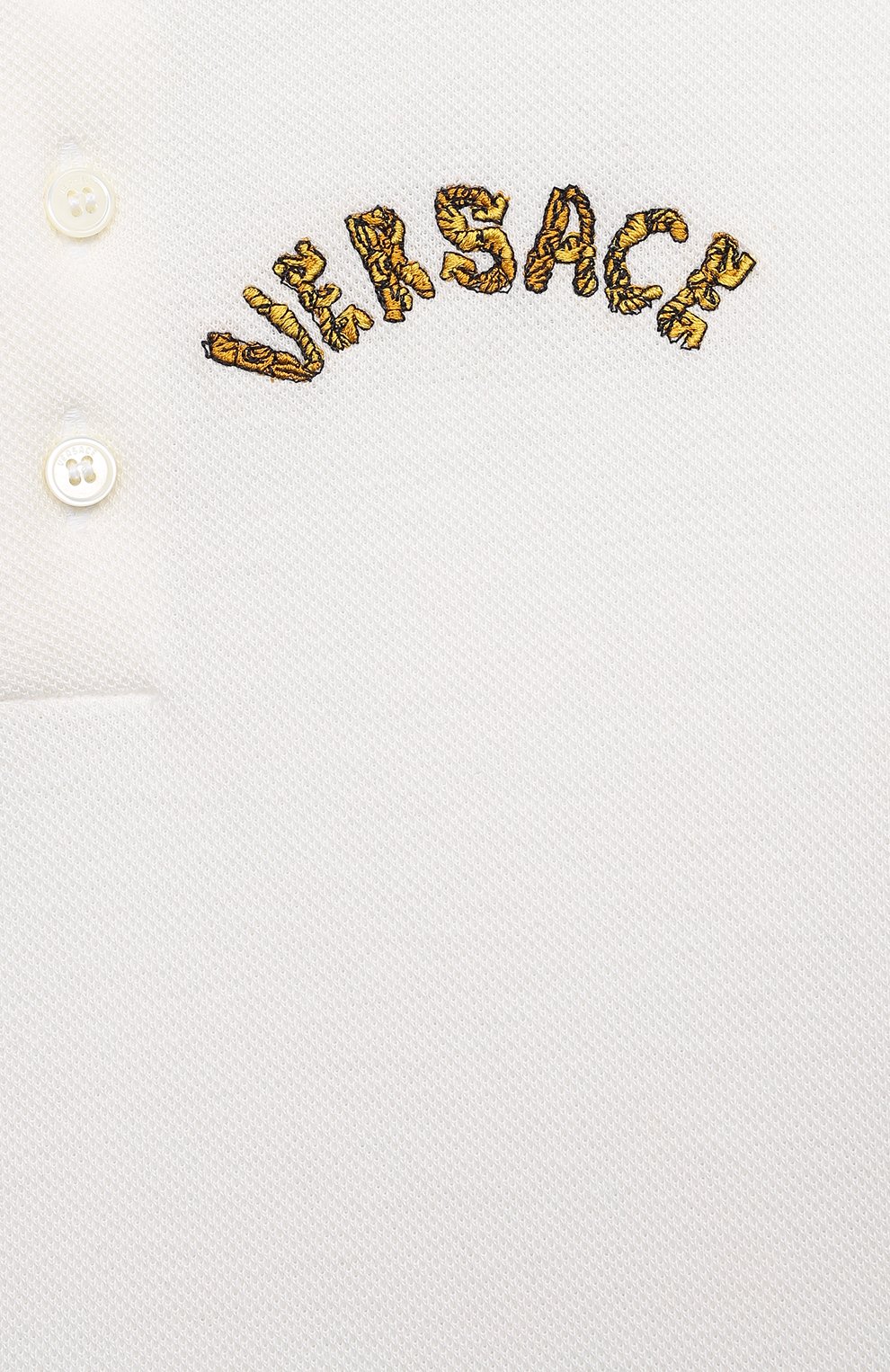 Хлопковое поло VERSACE, арт. 1000126/1A08113/8A-14A, фото 3
