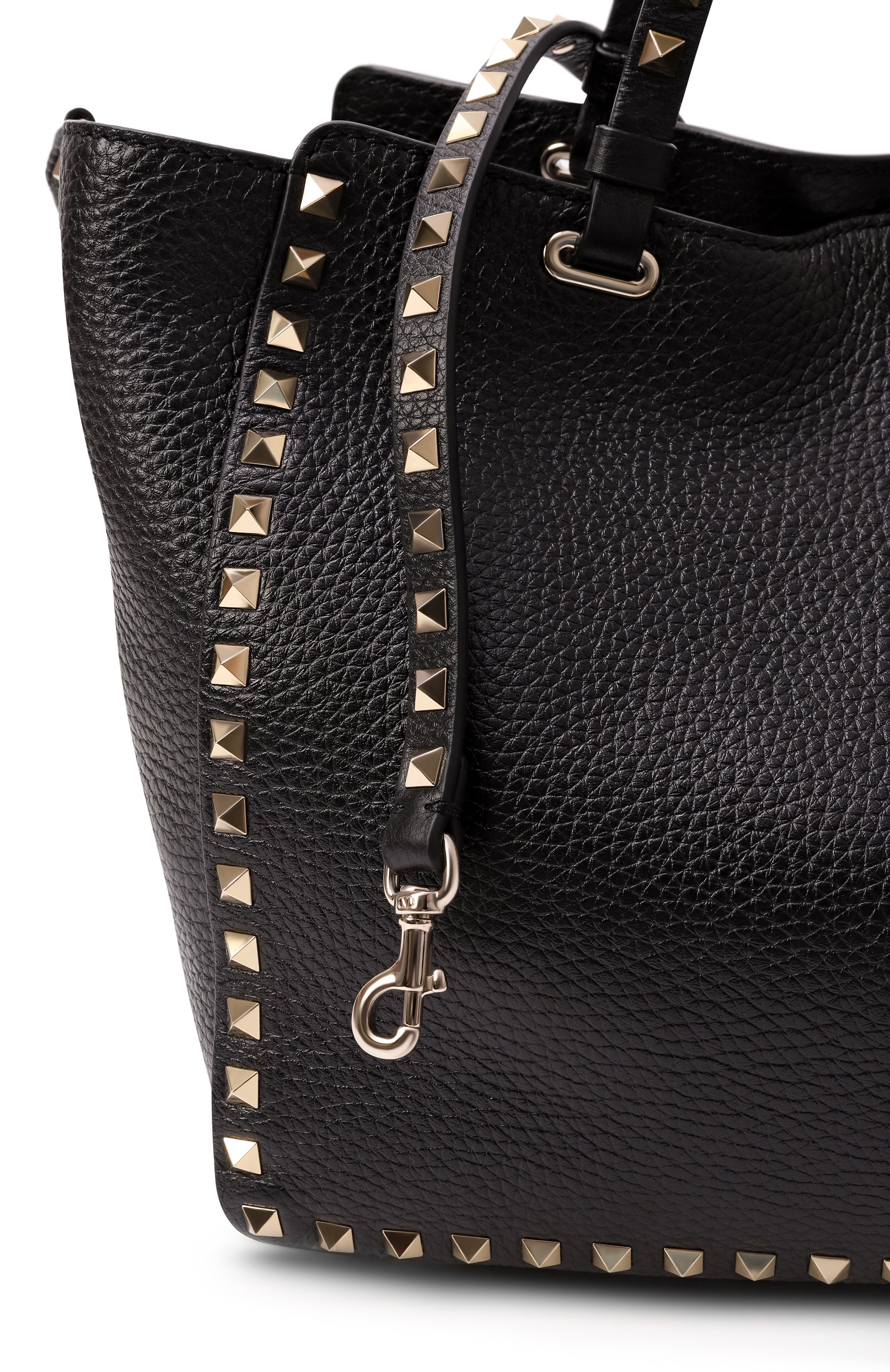 Сумка-тоут rockstud medium VALENTINO черного цвета по цене 314500 руб., арт. 5W2B0970/VSF, фото 3 Сумка-тоут rockstud medium VALENTINO, арт. 5W2B0970/VSF, фото 3