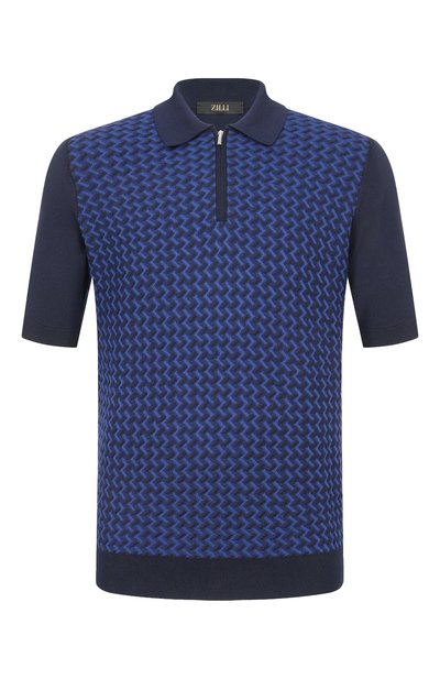 Мужская поло из шелка и хлопка ZILLI, арт. KZP002M0145VMEXC0
