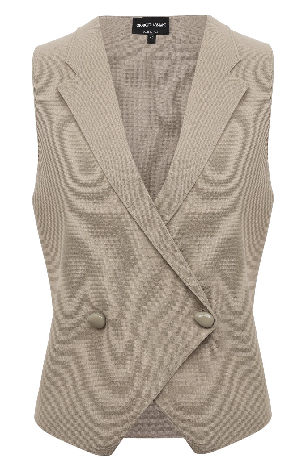 Жилет из вискозы GIORGIO ARMANI бежевого цвета по цене 105000 руб., арт. 6KAQA1/AMB4Z, фото 1 Жилет из вискозы GIORGIO ARMANI, арт. 6KAQA1/AMB4Z, фото 1