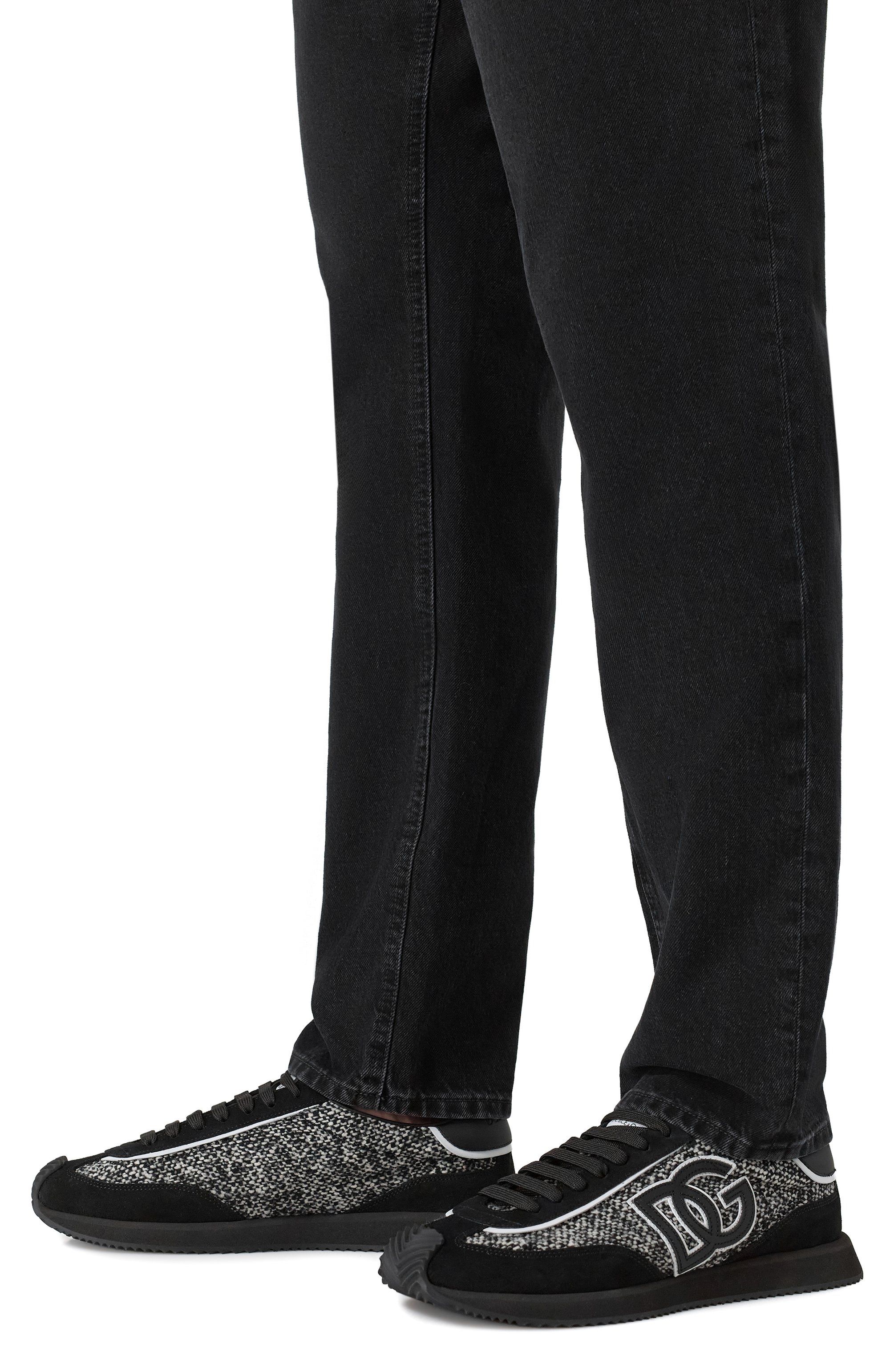 Комбинированные кроссовки dg cushion DOLCE & GABBANA, арт. CS2288/AP452, фото 3