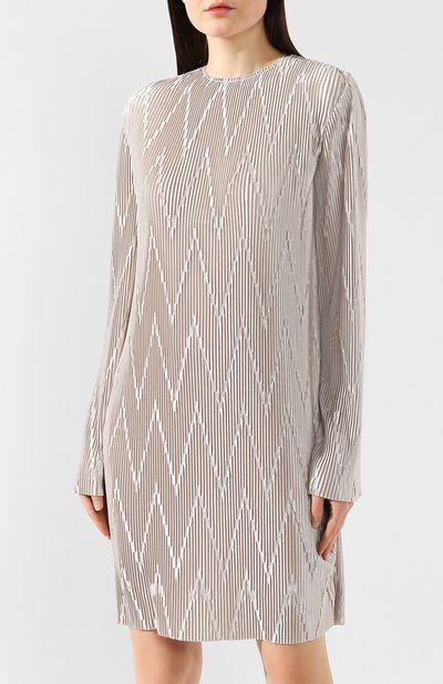 Плиссированное платье GIVENCHY серого цвета по цене 97200 руб., арт. BW20G33Z1D, фото 3 Плиссированное платье GIVENCHY, арт. BW20G33Z1D, фото 3