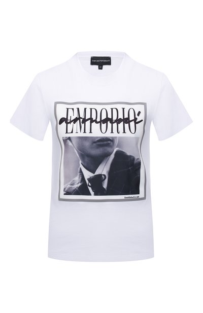 Женская хлопковая футболка EMPORIO ARMANI, арт. 3K2T7I/2J30Z
