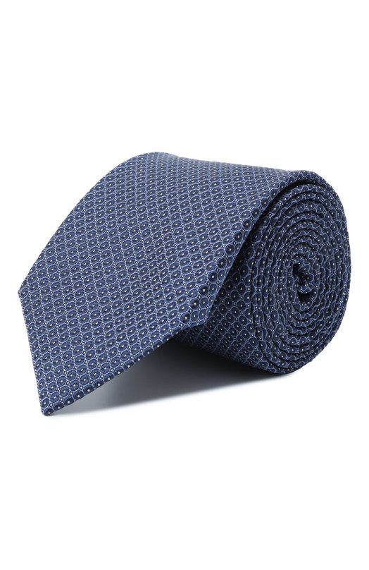 Шелковый галстук Corneliani 26U302-2620304 Синий 26U302-2620304