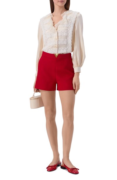 Шорты из шерсти и шелка VALENTINO, арт. 8B3RF350/1CF, фото 2