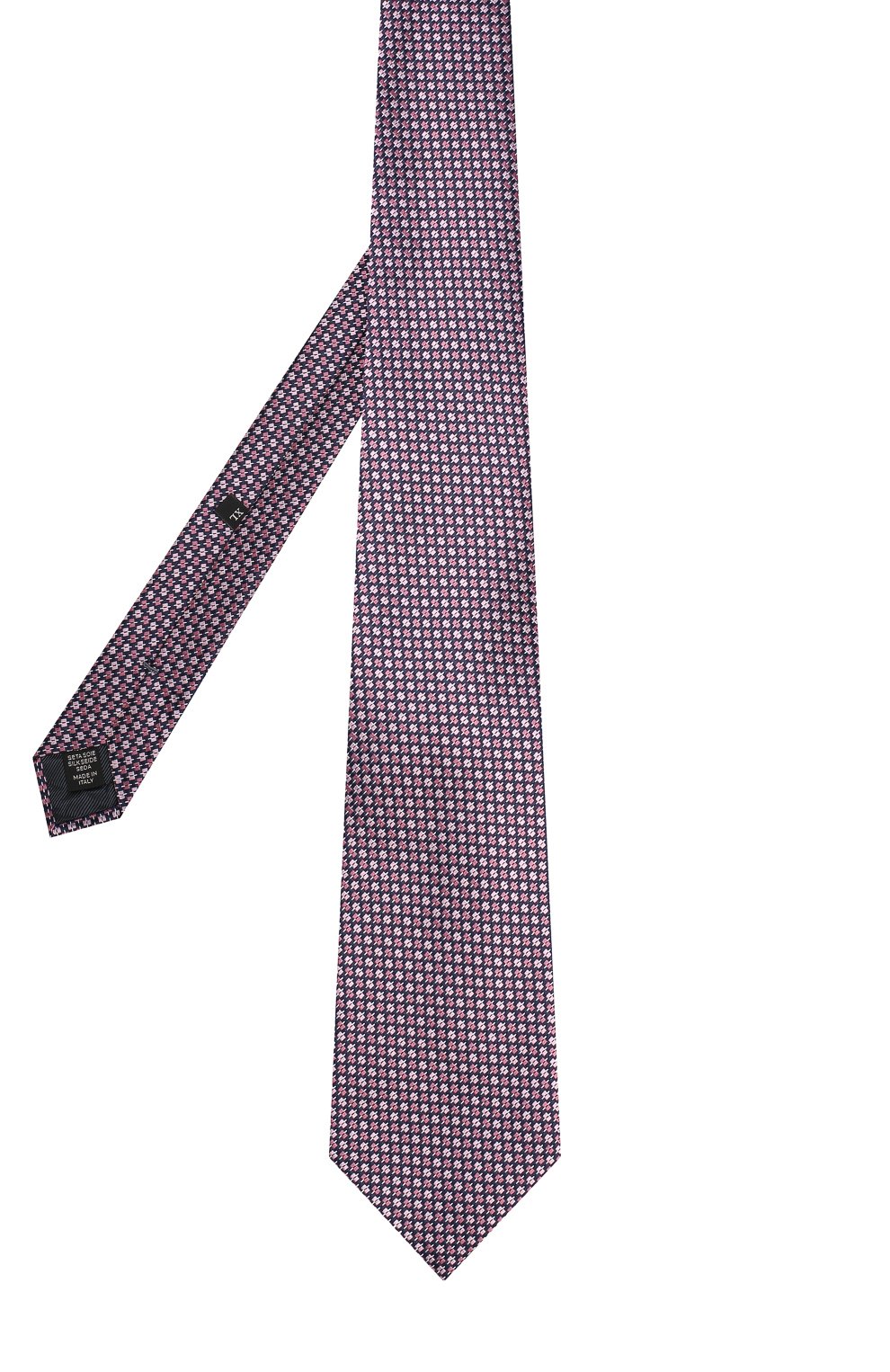 Шелковый галстук с узором ZEGNA розового цвета по цене 22850 руб., арт. Z3W03/1XW, фото 2 Шелковый галстук с узором ZEGNA, арт. Z3W03/1XW, фото 2