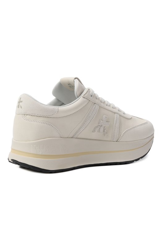 Кожаные кроссовки Bethcoin Premiata BETHC0IN/VAR 8147 Кремовый  BETHC0IN/VAR 8147 Фото 5