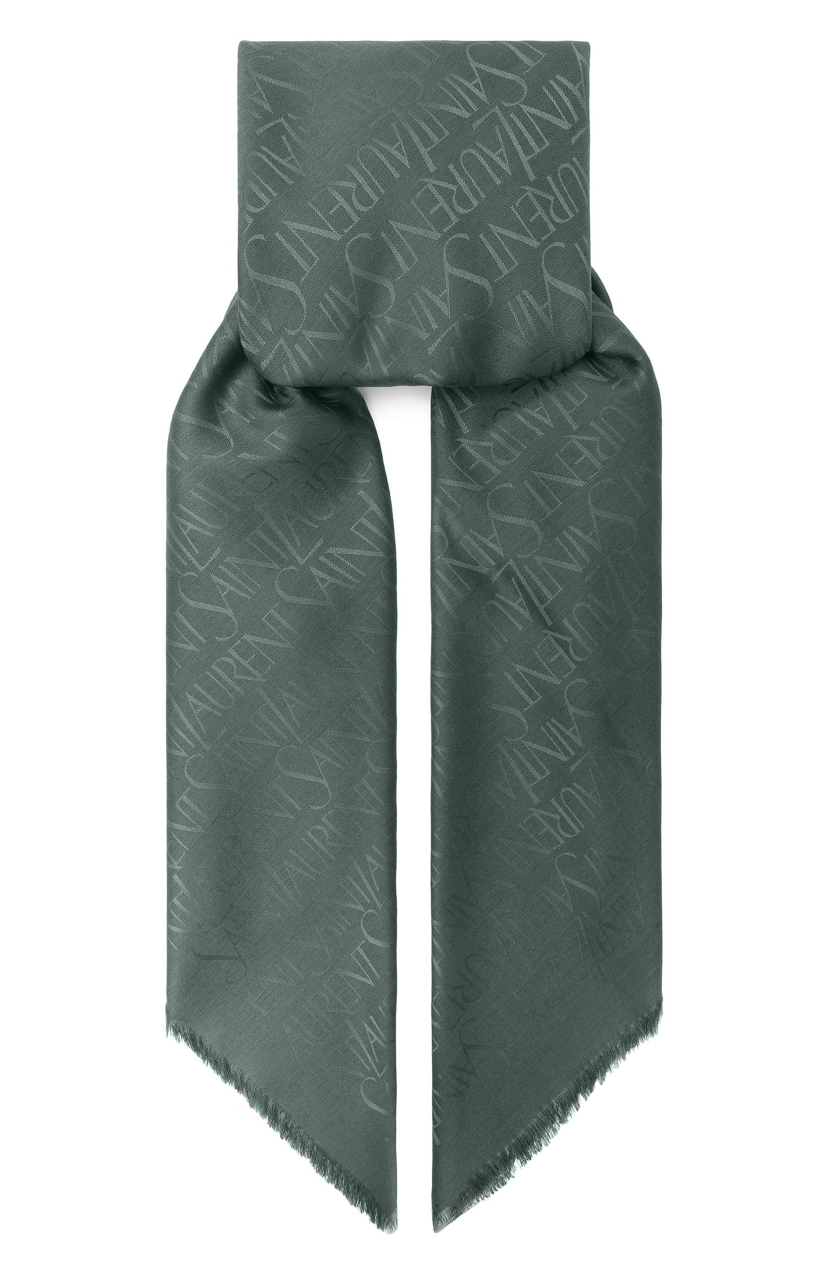 Шаль из шелка и шерсти SAINT LAURENT, арт. 737930/3YN21, фото 1