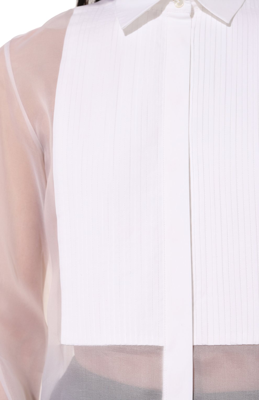 Шелковая блузка ANTONELLI FIRENZE белого цвета по цене 59950 руб., арт. M1275/4105, фото 5 Шелковая блузка ANTONELLI FIRENZE, арт. M1275/4105, фото 5