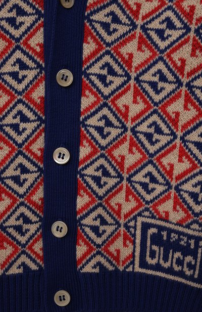 Кардиган из хлопка и шерсти GUCCI, арт. 671175/XKB6H, фото 3