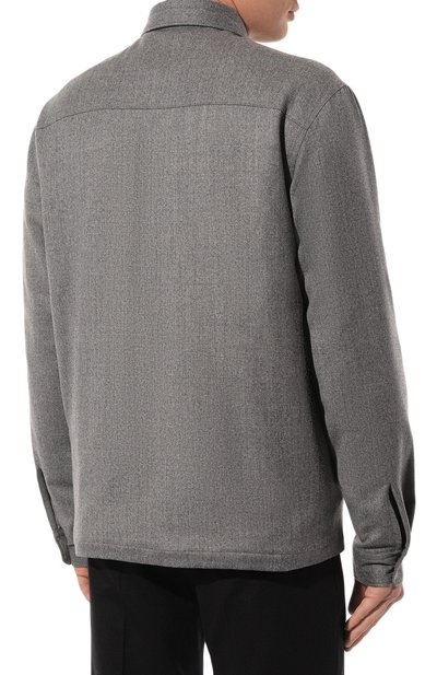 Шерстяная куртка-рубашка ZEGNA, арт. UCV01A6/S0TM2, фото 4