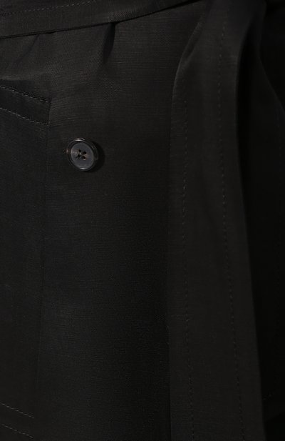 Тренч из смеси вискозы и льна TOM FORD черного цвета по цене 261000 руб., арт. CP1422-FAX330, фото 5 Тренч из смеси вискозы и льна TOM FORD, арт. CP1422-FAX330, фото 5