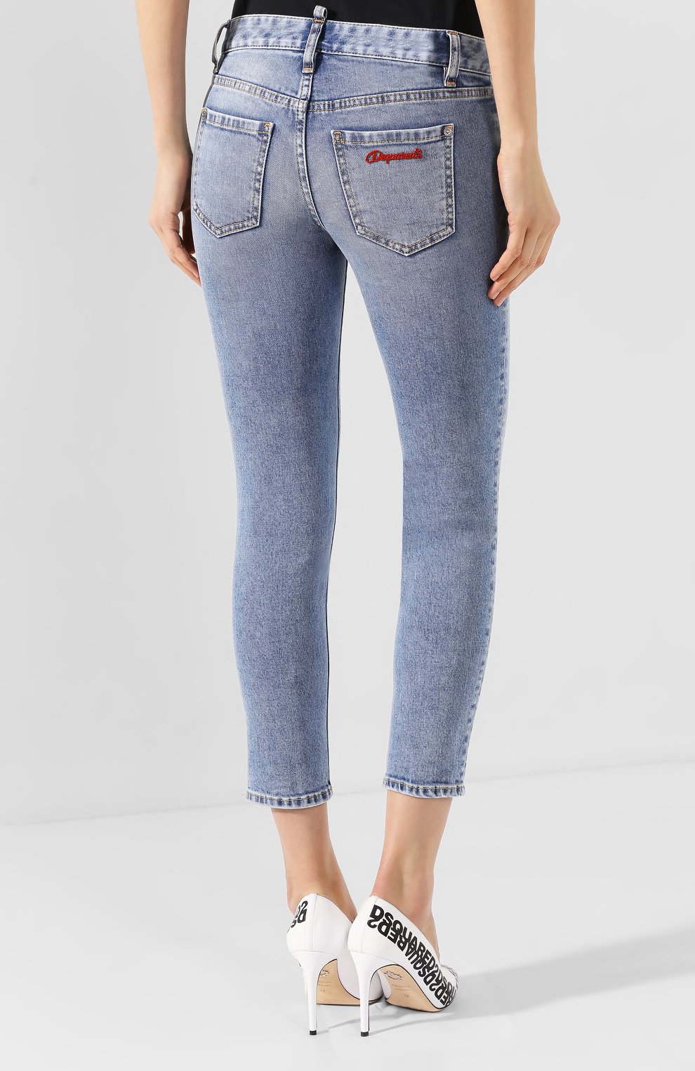 Джинсы DSQUARED2 темно-синего цвета по цене 36550 руб., арт. S75LB0301/S30595, фото 4 Джинсы DSQUARED2, арт. S75LB0301/S30595, фото 4