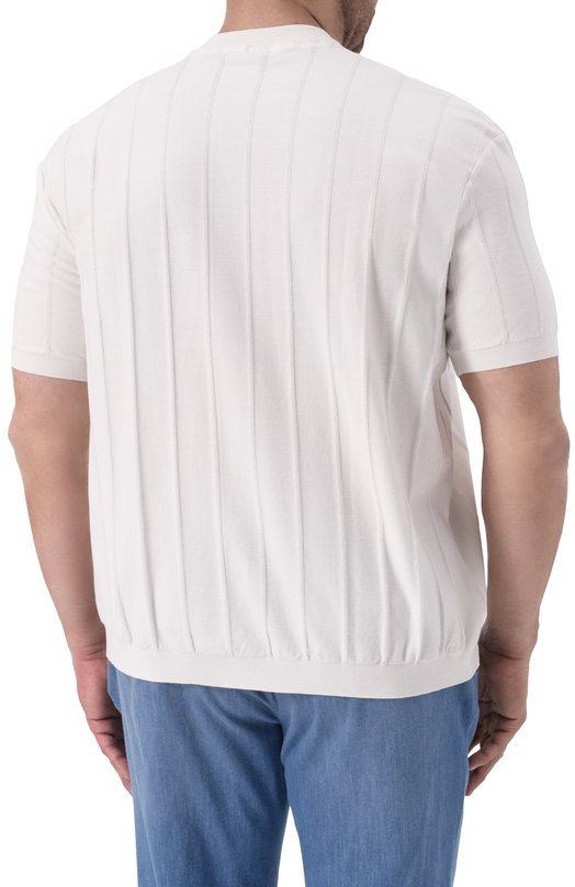 Хлопковый джемпер Paul&Shark 25411508/3XL Белый  25411508/3XL Фото 4