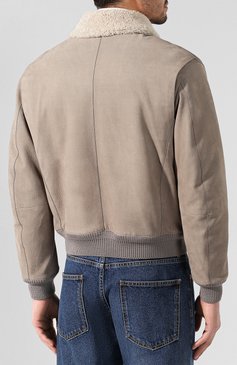 Дубленка с отделкой из кожи ящерицы BERLUTI, арт. R14LBL35-KADU/VSAL, фото 1