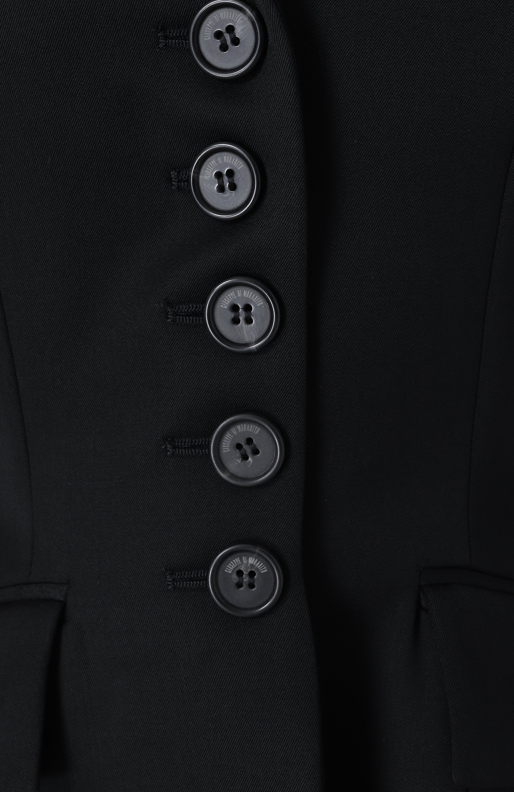 Шерстяной жакет GIUSEPPE DI MORABITO черного цвета по цене 115000 руб., арт. 04SSJA114 04410A, фото 6 Шерстяной жакет GIUSEPPE DI MORABITO, арт. 04SSJA114 04410A, фото 6