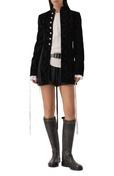 Шелковые шорты ANN DEMEULEMEESTER черного цвета по цене 78750 руб., арт. B0014341/FA134, фото 2 Шелковые шорты ANN DEMEULEMEESTER, арт. B0014341/FA134, фото 2