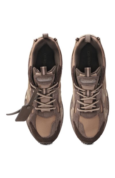 Комбинированные кроссовки be right back OFF-WHITE, арт. 0MIA295S26LEA001, фото 5