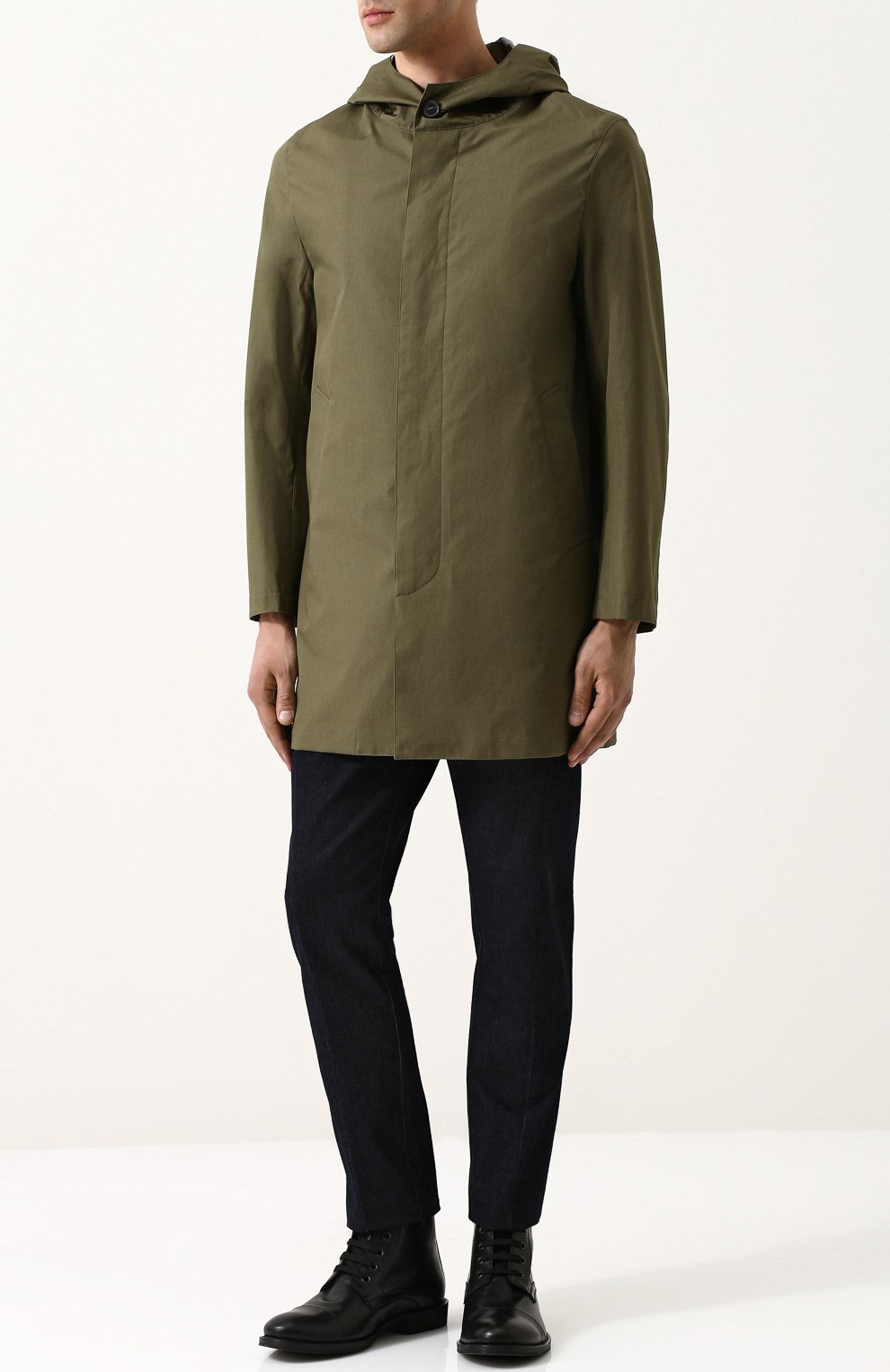 Шерстяной плащ на молнии с капюшоном MACKINTOSH, арт. GENTS GM-007B/SH/E502, фото 2