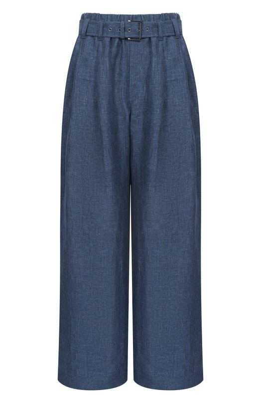 Льняные брюки Brunello Cucinelli MH538P8862 Синий MH538P8862