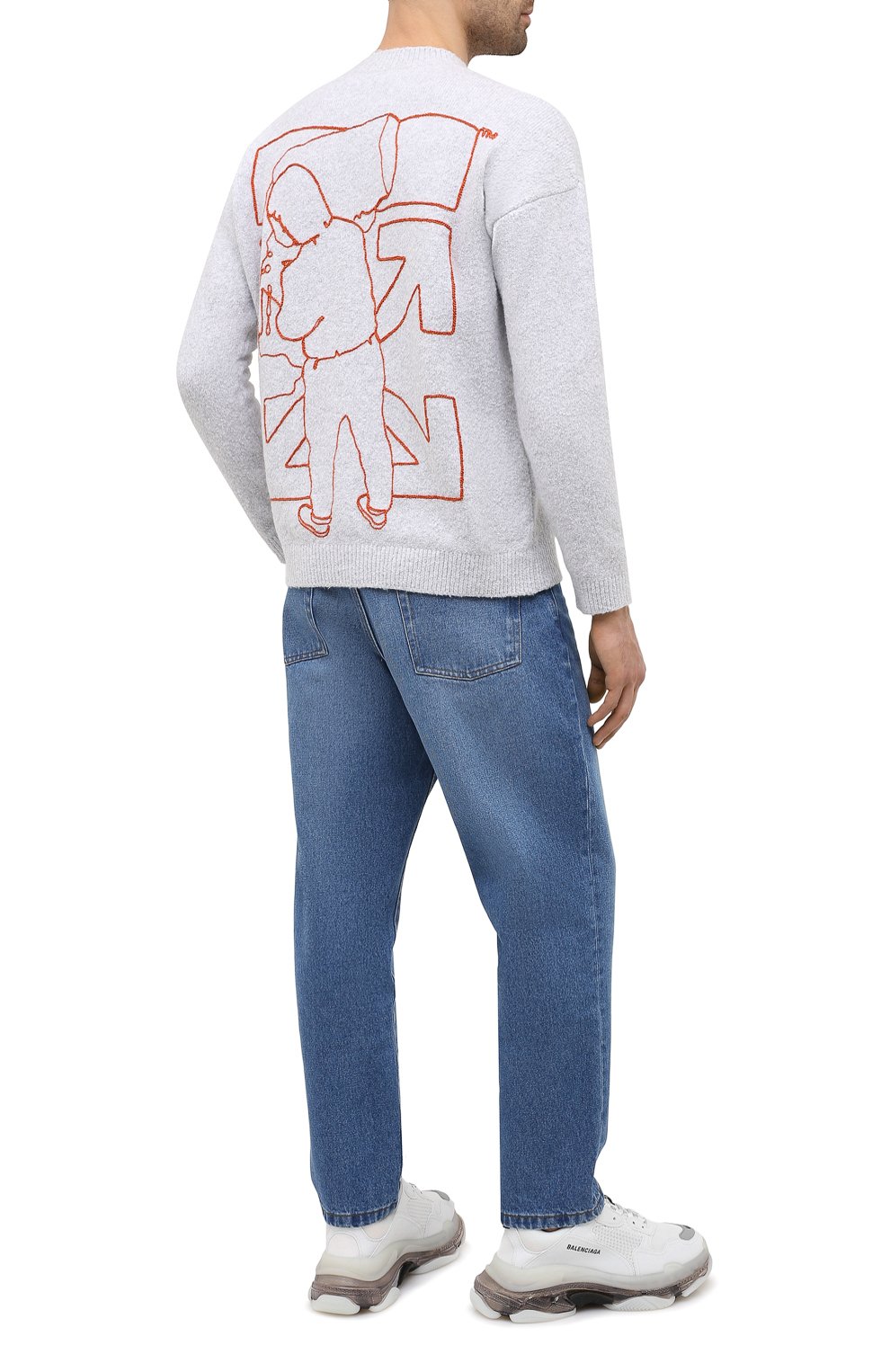 Хлопковый свитер OFF-WHITE, арт. 0MHE045E20KNI0010320, фото 2