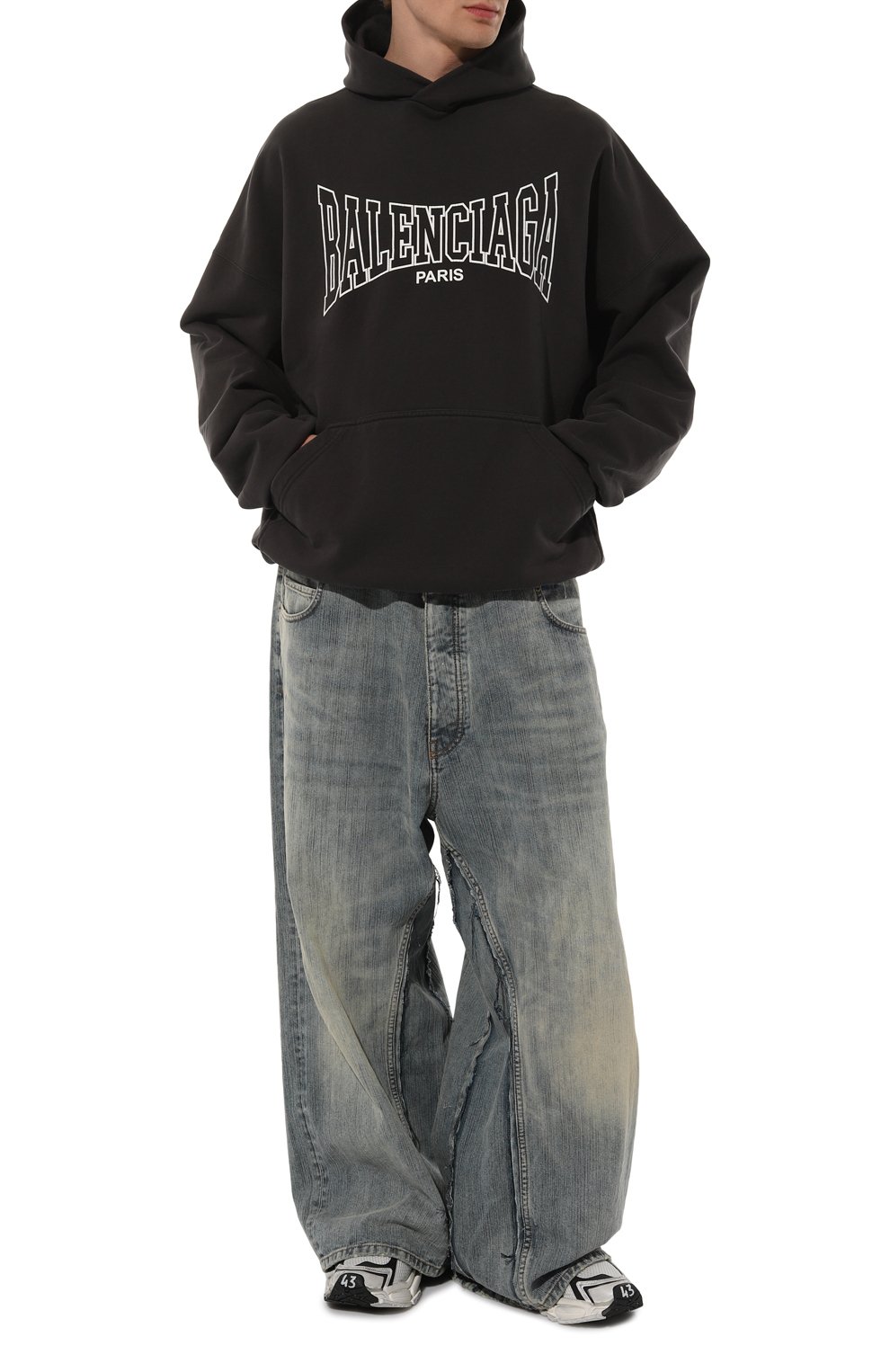 Хлопковое худи BALENCIAGA, арт. 803265/TRVH6, фото 2