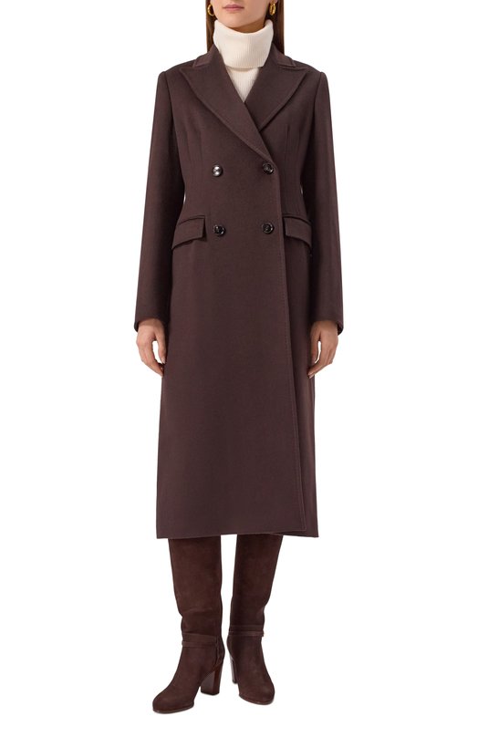Шерстяное пальто MVST 1602L118DPM/552 Коричневый  1602L118DPM/552 Фото 3