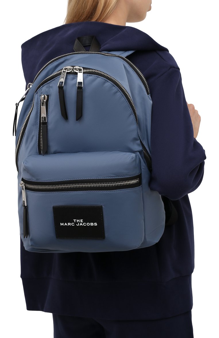 Женский рюкзак MARC JACOBS (THE) синего цвета, арт. H303M02PF21 | Фото 2 (Материал: Текстиль; Стили: Кэжуэл; Размер: large)