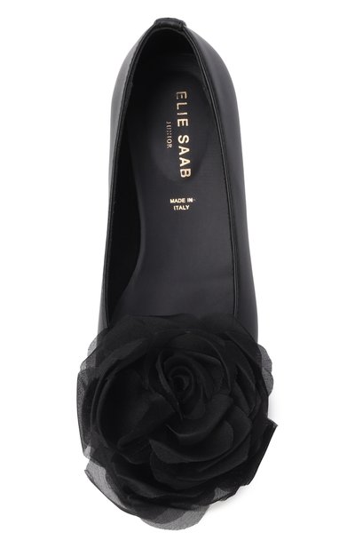 Кожаные балетки ELIE SAAB JUNIOR, арт. 80874-VAR2/28-35, фото 4