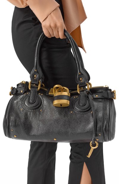 Сумка paddington CHLOÉ черного цвета по цене 324000 руб., арт. CH25WS802P75, фото 2 Сумка paddington CHLOÉ, арт. CH25WS802P75, фото 2