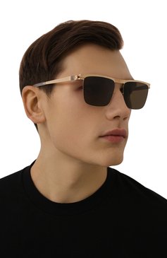 Мужские солнцезащитные очки MYKITA коричневого цвета, арт. WILL/291 | Фото 2 (Кросс-КТ: С/з-мужское; Региональные ограничения белый список (Axapta Mercury): Не проставлено; Нос: Не проставлено; Тип очков: С/з; Очки форма: Квадратные; Оптика Гендер: оптика-мужское)