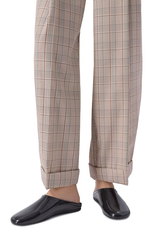 Кожаные сабо Emporio Armani EW004060/AF21961 Чёрный  EW004060/AF21961 Фото 2