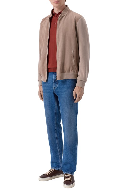 Кардиган с замшевой отделкой MVST M26.CSM.L401/PERF0RATED SUEDE/FP000-C0TT0N-CASHMER Бежевый  M26.CSM.L401/PERF0RATED SUEDE/FP000-C0TT0N-CASHMER Фото 2