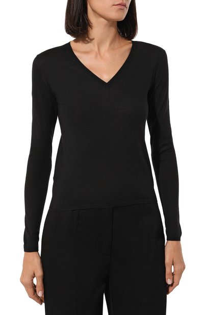 Пуловер из кашемира и шелка PRADA, арт. P24N1F-10G4-F0002-221, фото 3