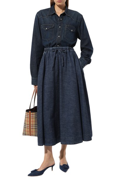 Джинсовая юбка VALENTINO, арт. 3B3DD15J7MR, фото 2