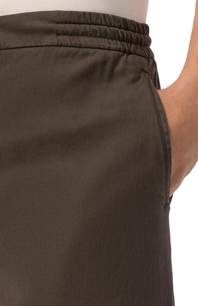 Хлопковые брюки KITON темно-коричневого цвета по цене 226000 руб., арт. UPLACRK0161L, фото 5 Хлопковые брюки KITON, арт. UPLACRK0161L, фото 5