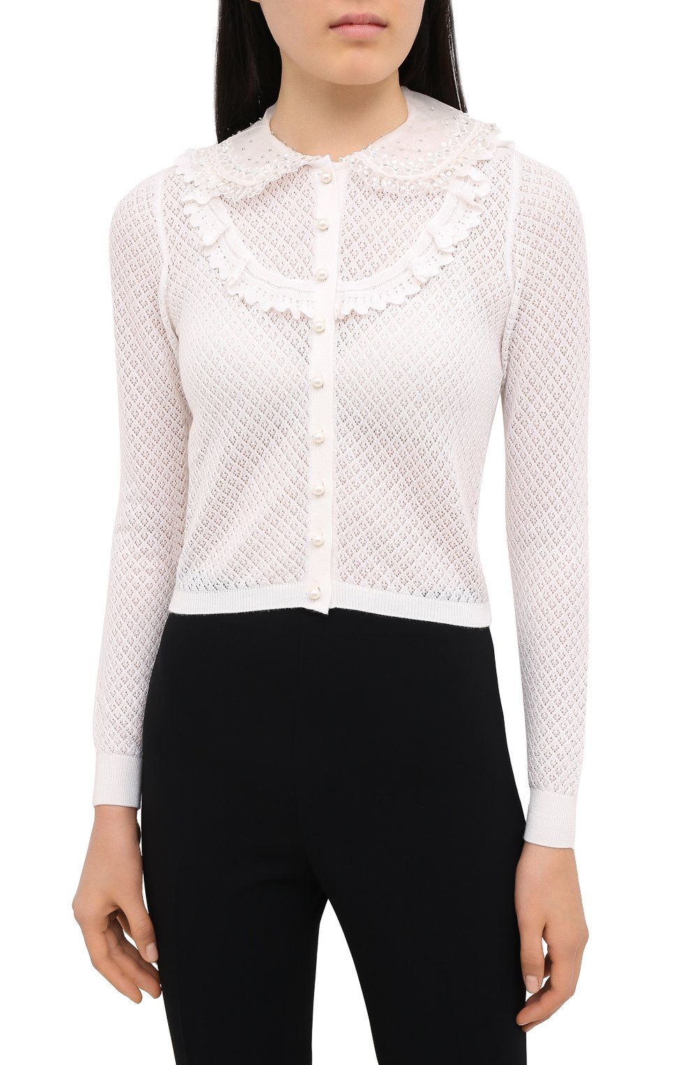 Кардиган из кашемира и шелка MIU MIU, арт. MMF285-1KV2-F0009, фото 4