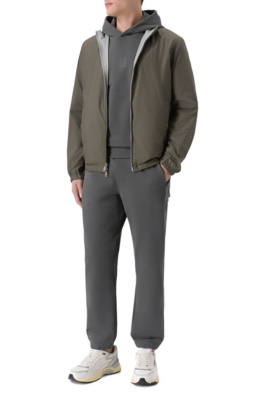 Хлопковое худи C.P. Company 20CLSS009A/006452W Серый  20CLSS009A/006452W Фото 2