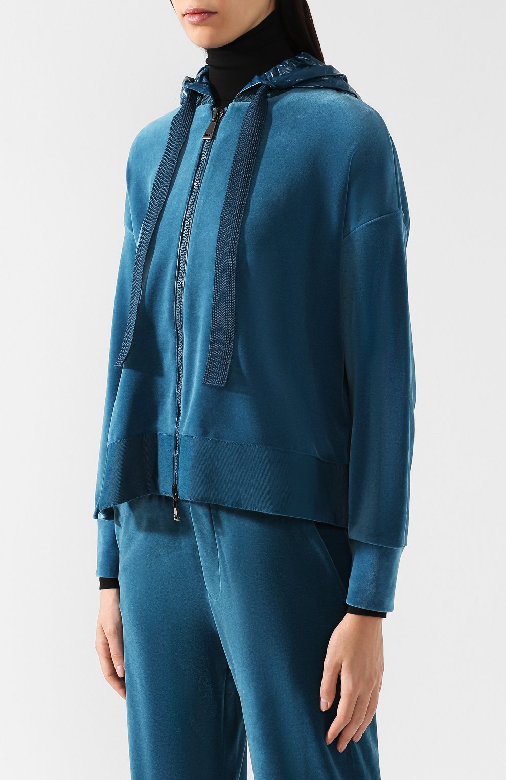 Кардиган на молнии с капюшоном MONCLER, арт. D2-093-84518-00-809BZ, фото 3