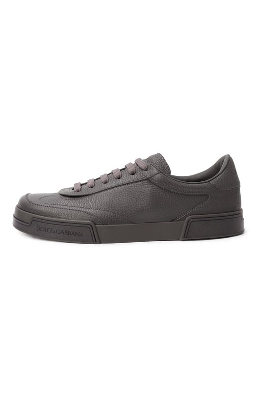 Кожаные кеды Portofino Yacht Dolce & Gabbana A20190/A6A88 Серый  A20190/A6A88 Фото 4