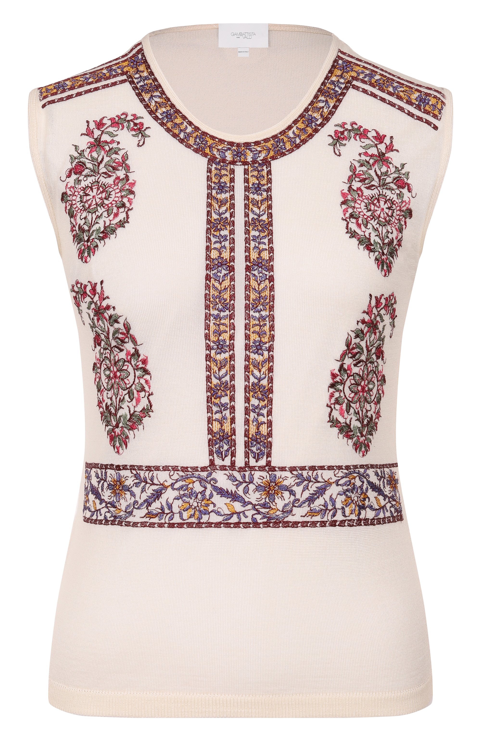 Топ из кашемир а и шелка GIAMBATTISTA VALLI, арт. 26SSPVCMM35P/80CAS, фото 1