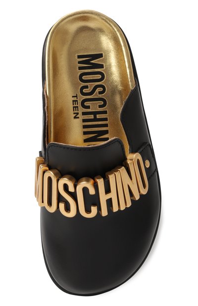 Кожаные сабо MOSCHINO, арт. 80559/VAR1/28-35, фото 4